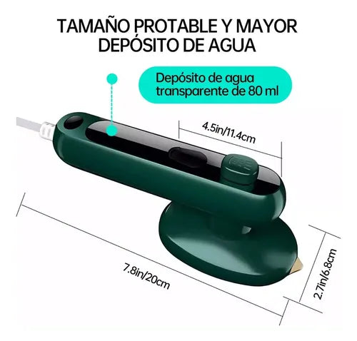 Mini Plancha Portatil a Vapor
