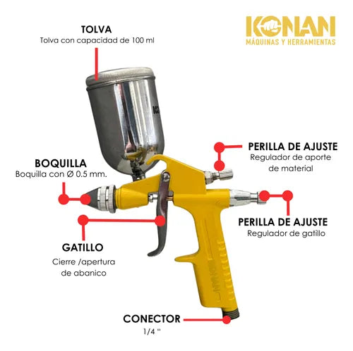 Pistola de pintar Bomvink 600ml