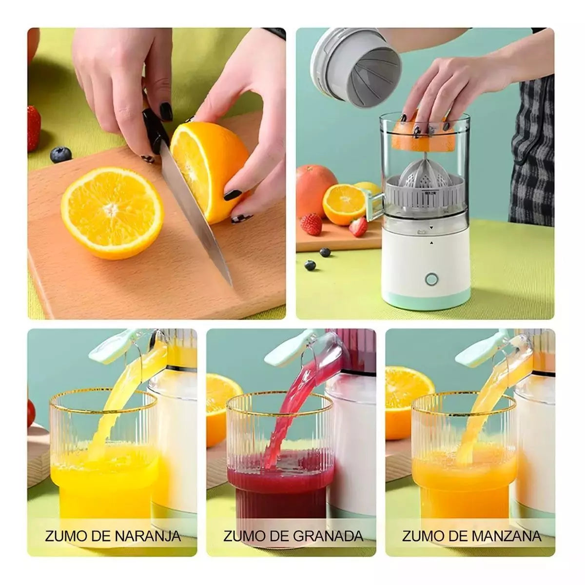 EXPRIMIDOR ELECTRICO RECARGABLE
