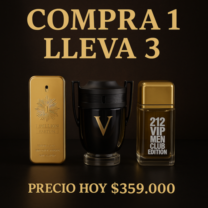 Promo 3x1 Perfumes 100ML, OFERTA LIMITADA!
