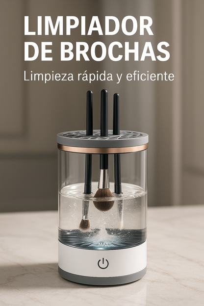 Brochas limpias en segundos, piel feliz para siempre