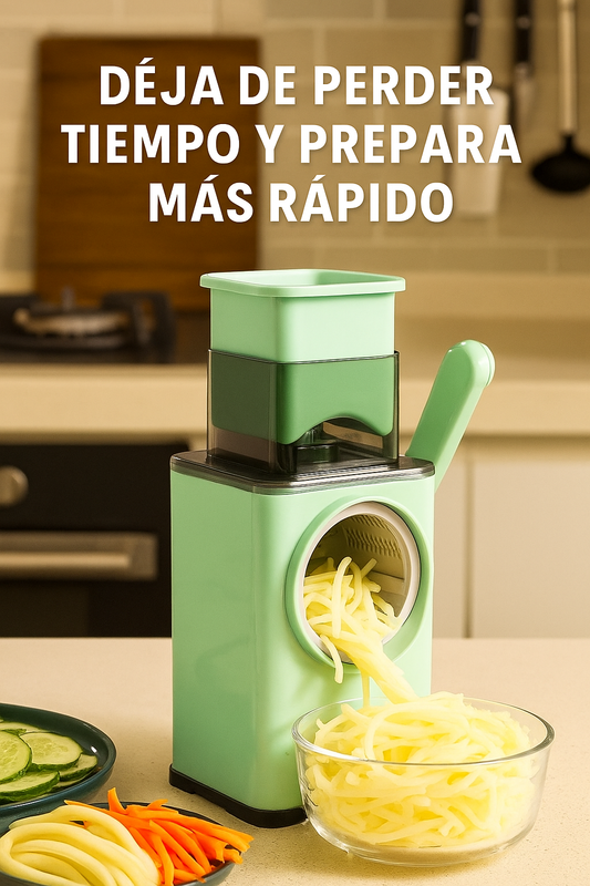 CORTADOR Y RALLADOR DE VERDURAS, ¨LA FACILIDAD EN TUS MANOS¨